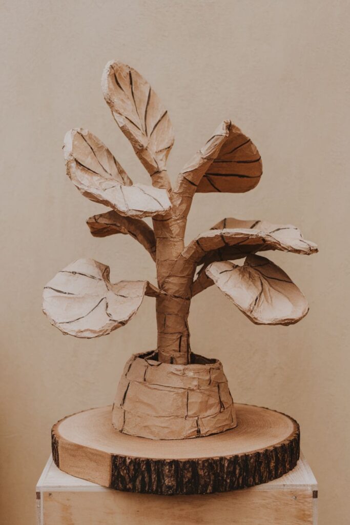 Paper Mache Sculptures of plant