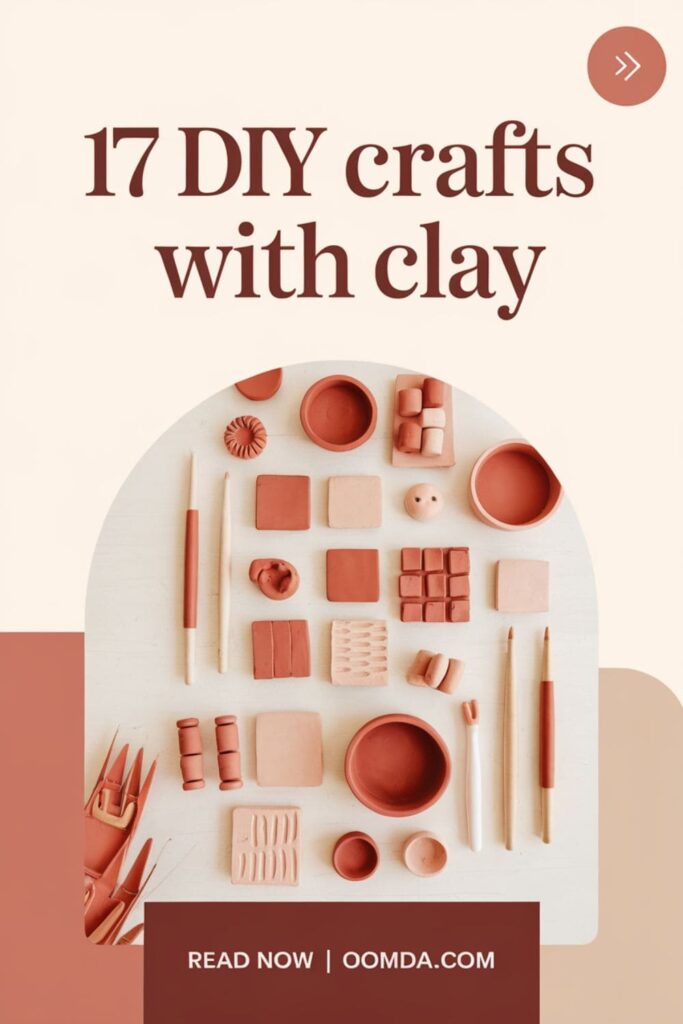 image with text overlay 17 DIY Crafts With Clay